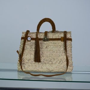 Capazo ORIGEN palma natural camel